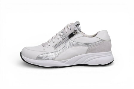 Durea Fleur sneaker wit/zilver
