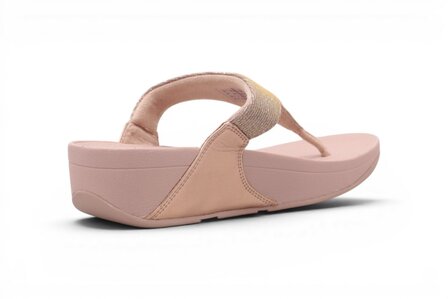 FitFlop Lulu Shimmerlux Toepost Sadels Rose