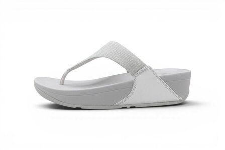 FitFlop Lulu Shimmerlux Toepost Sandels Silver