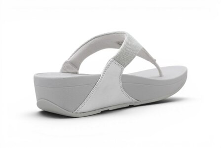 FitFlop Lulu Shimmerlux Toepost Sandels Silver