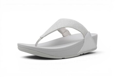FitFlop Lulu Shimmerlux Toepost Sandels Silver