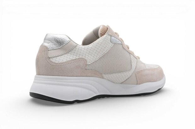 Durea Fleur Sneaker met Rits Avorio 