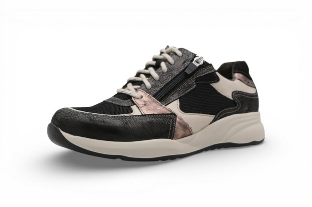 Durea Fleur Sneaker Zwart/Beige
