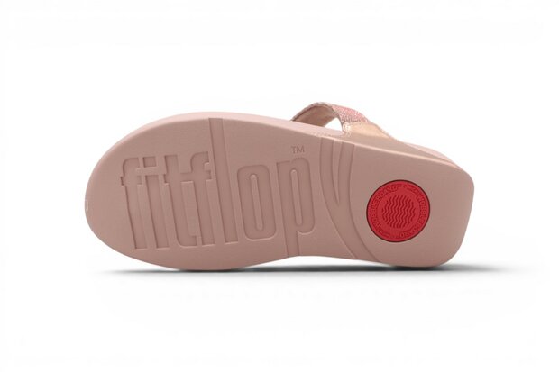 FitFlop Lulu Shimmerlux Toepost Sadels Rose
