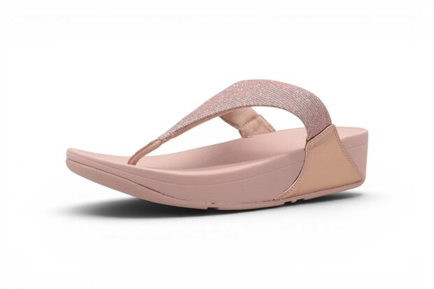 FitFlop Lulu Shimmerlux Toepost Sadels Rose