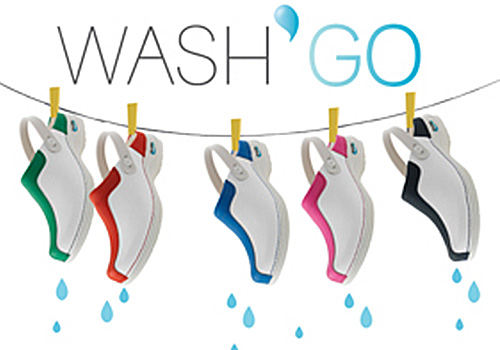 Logo Wash & Go klompen , Zorgklompen van Wash & Go, Wash & Go klompen kopen