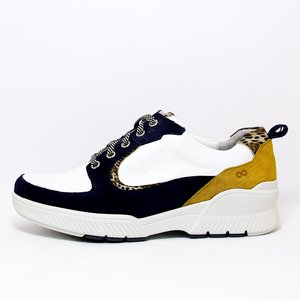 Durea Sneaker Go Marine Wit Taupe | Kievit Schoenen - Kievit Schoenen